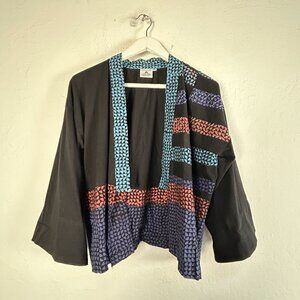 Dignity Not Charity Marketplace Of India Handmade Cotton Kimono Jacket S-M Black